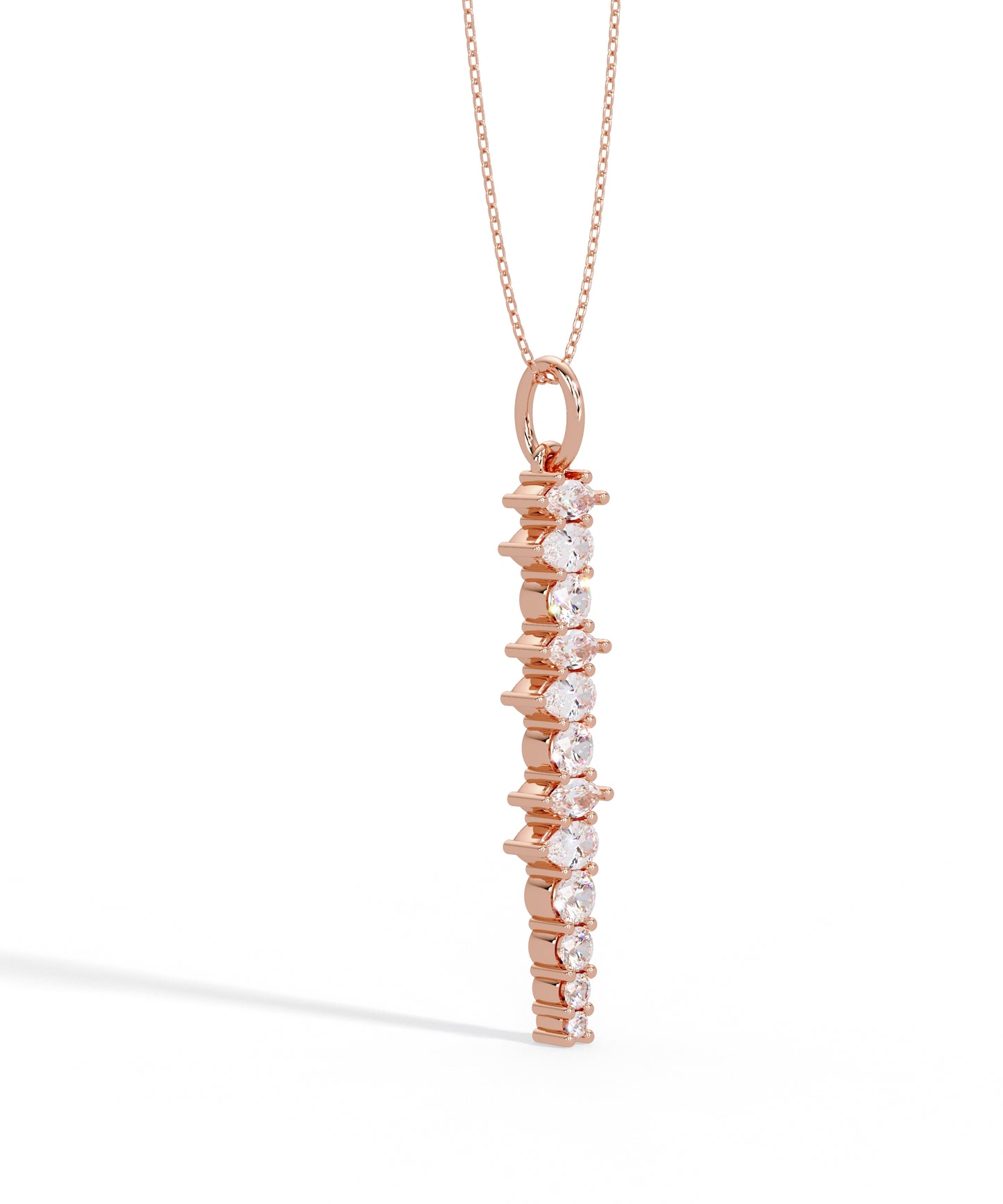 Unity Sword Necklace in 14k Rose Gold