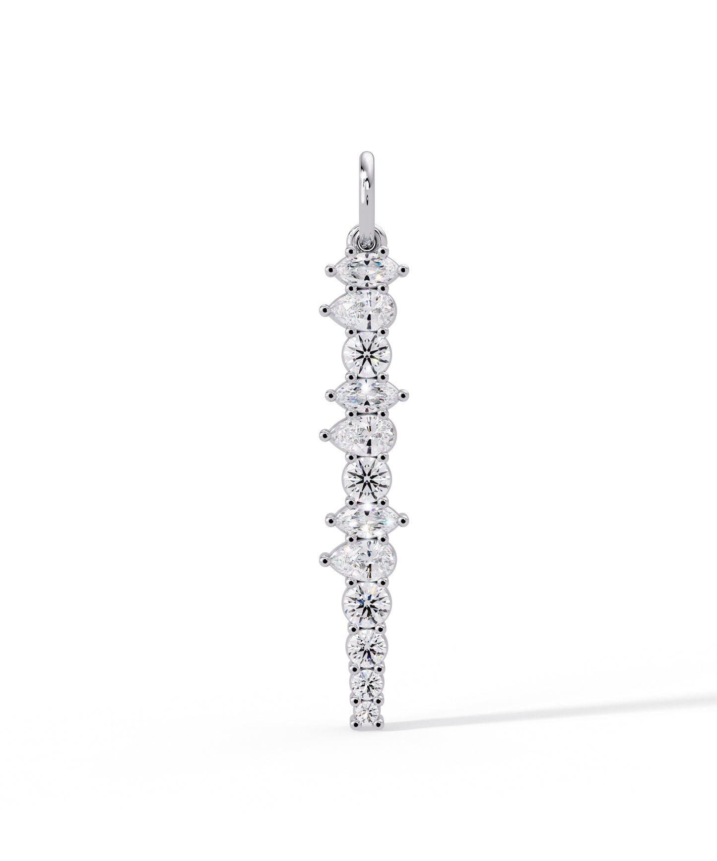 Unity Sword Necklace in 14k White Gold