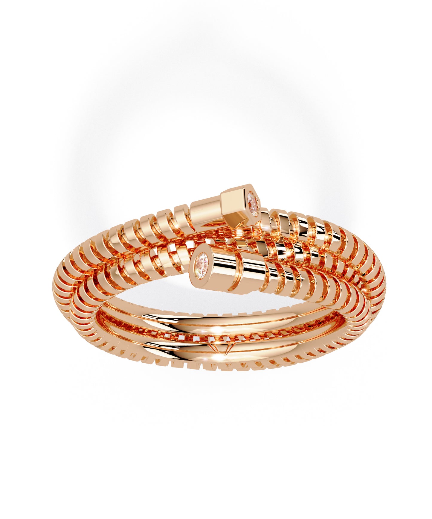 14K Rose Gold Hug Me Signature Ring
