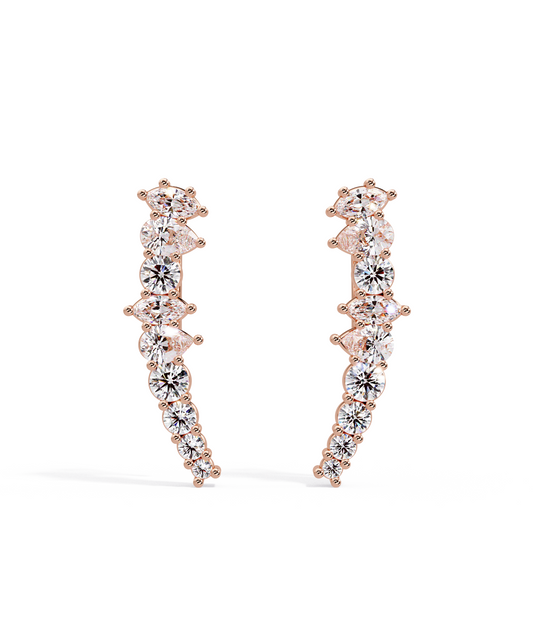 14k Rose Gold Unity Stud Earrings