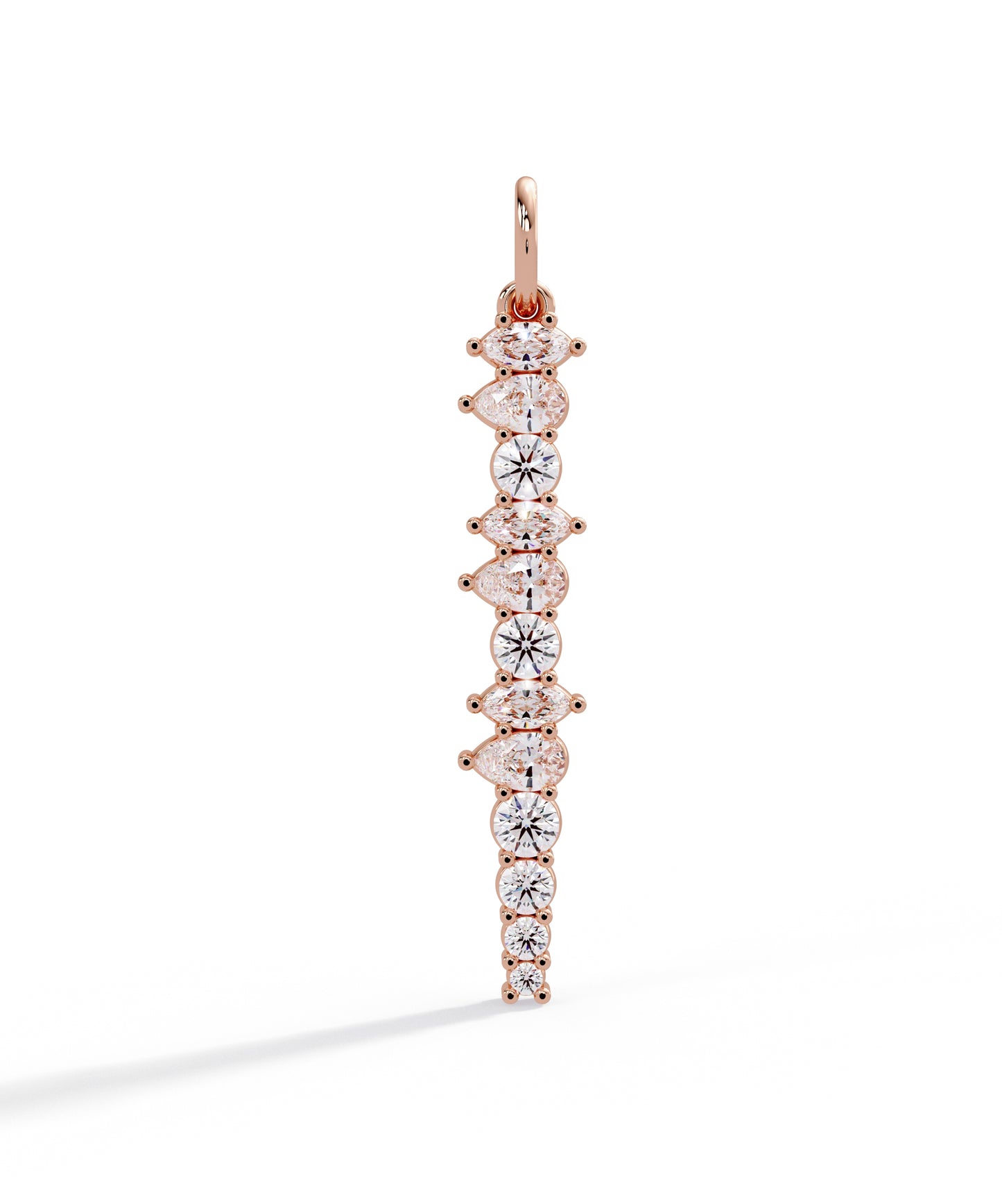 Unity Sword Necklace in 14k Rose Gold