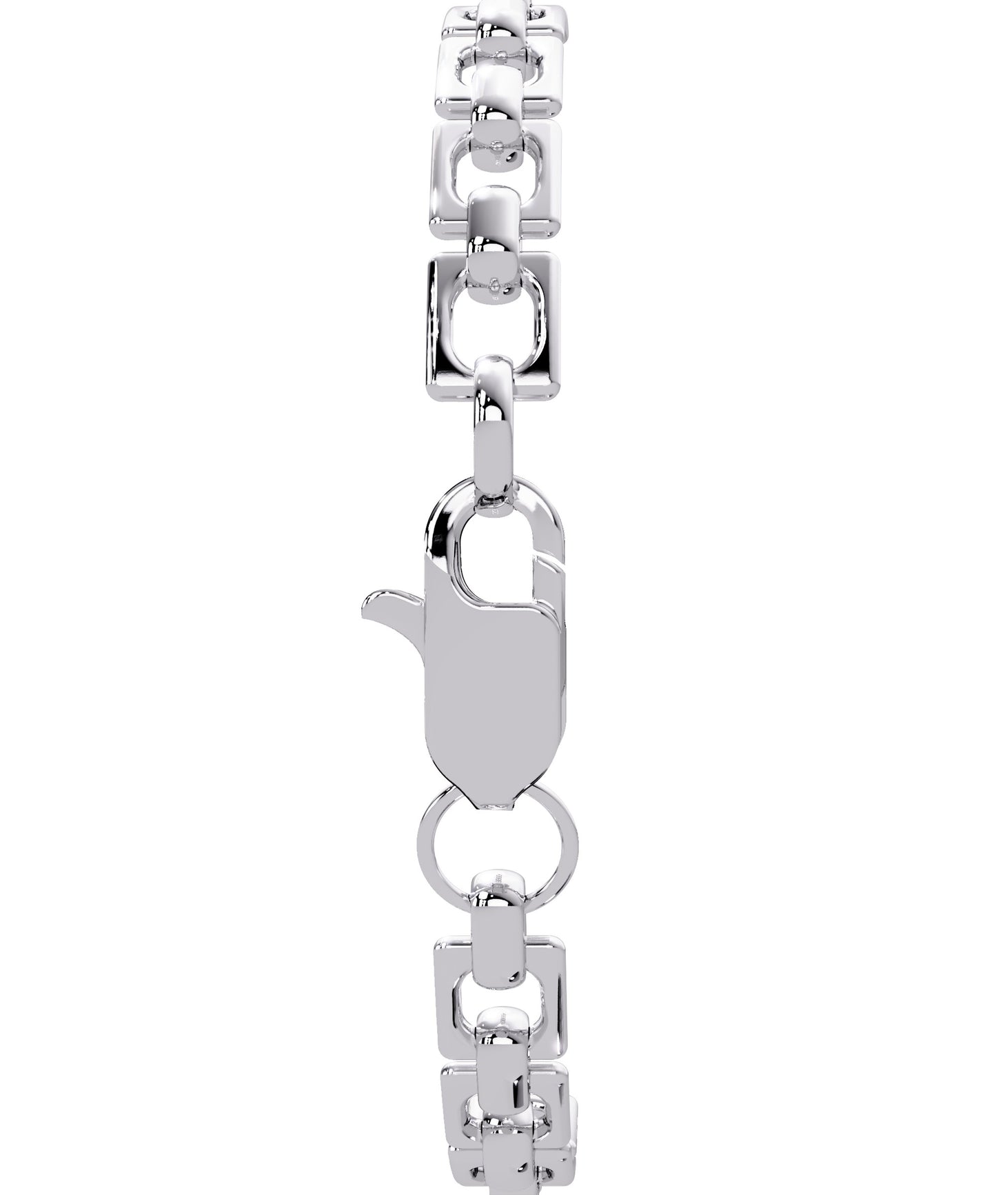14k White Gold Hexagon Butterfly Bracelet