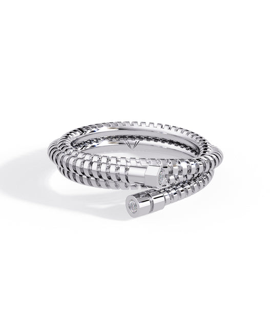 14K White Gold Hug Me Signature Ring