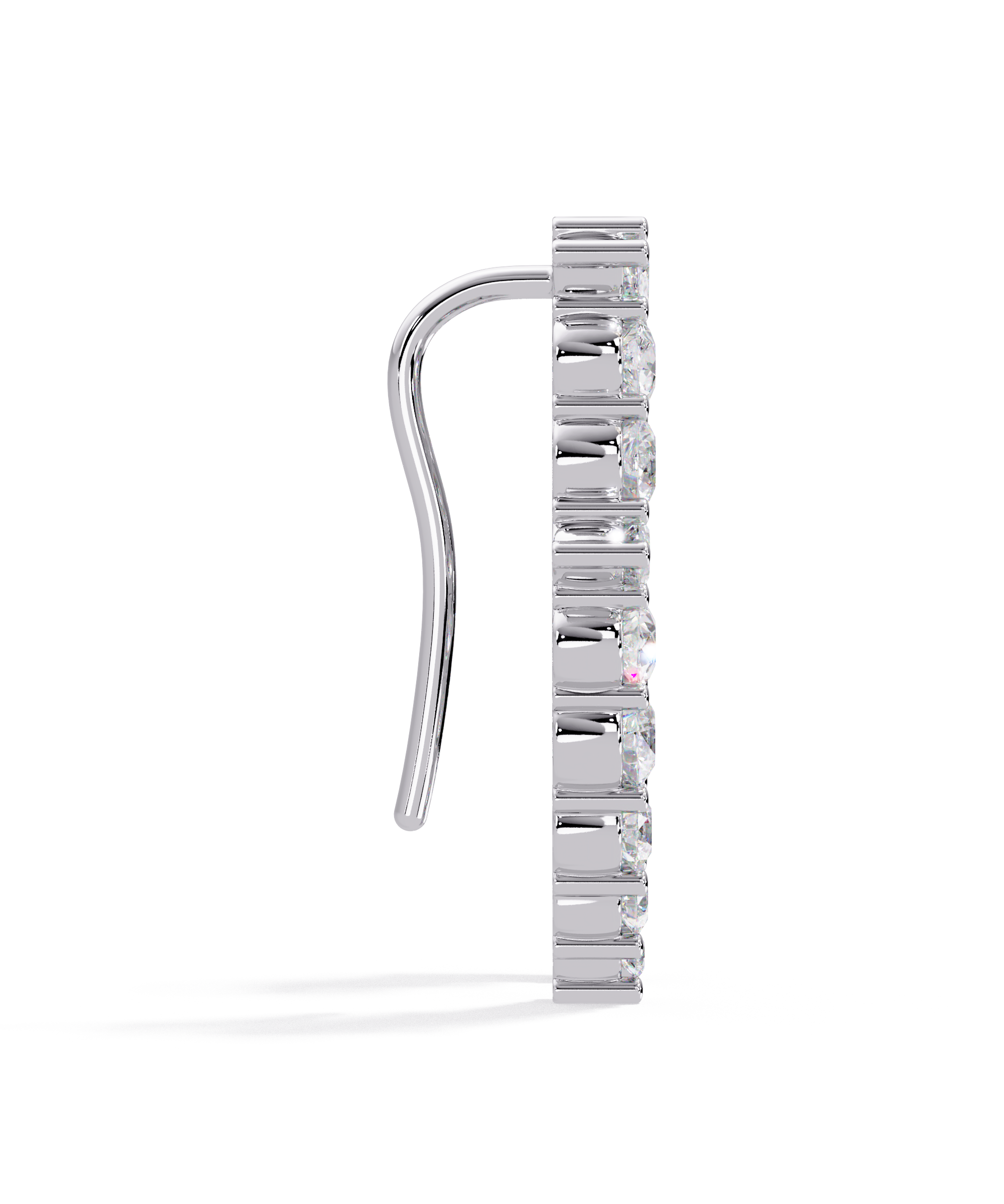 Unity Earrings in 14k White Gold