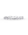 14k White Gold Alternating Unity Bracelet