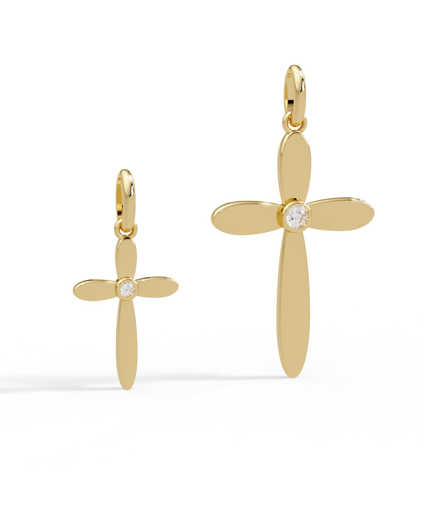 Daisy Cross Necklace