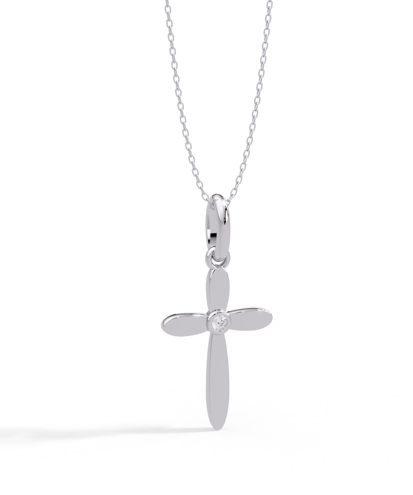 Daisy Cross Necklace