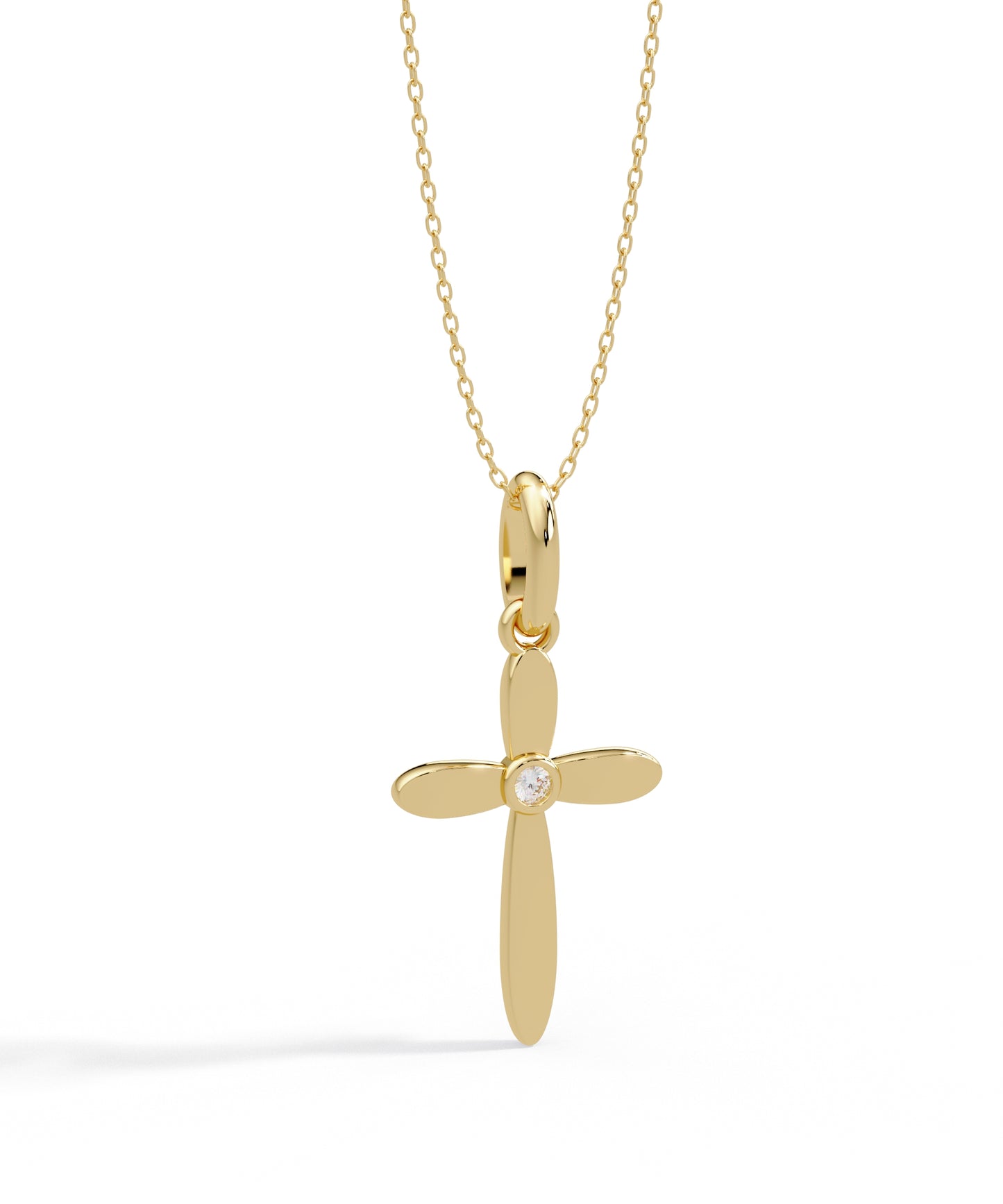 Daisy Cross Necklace