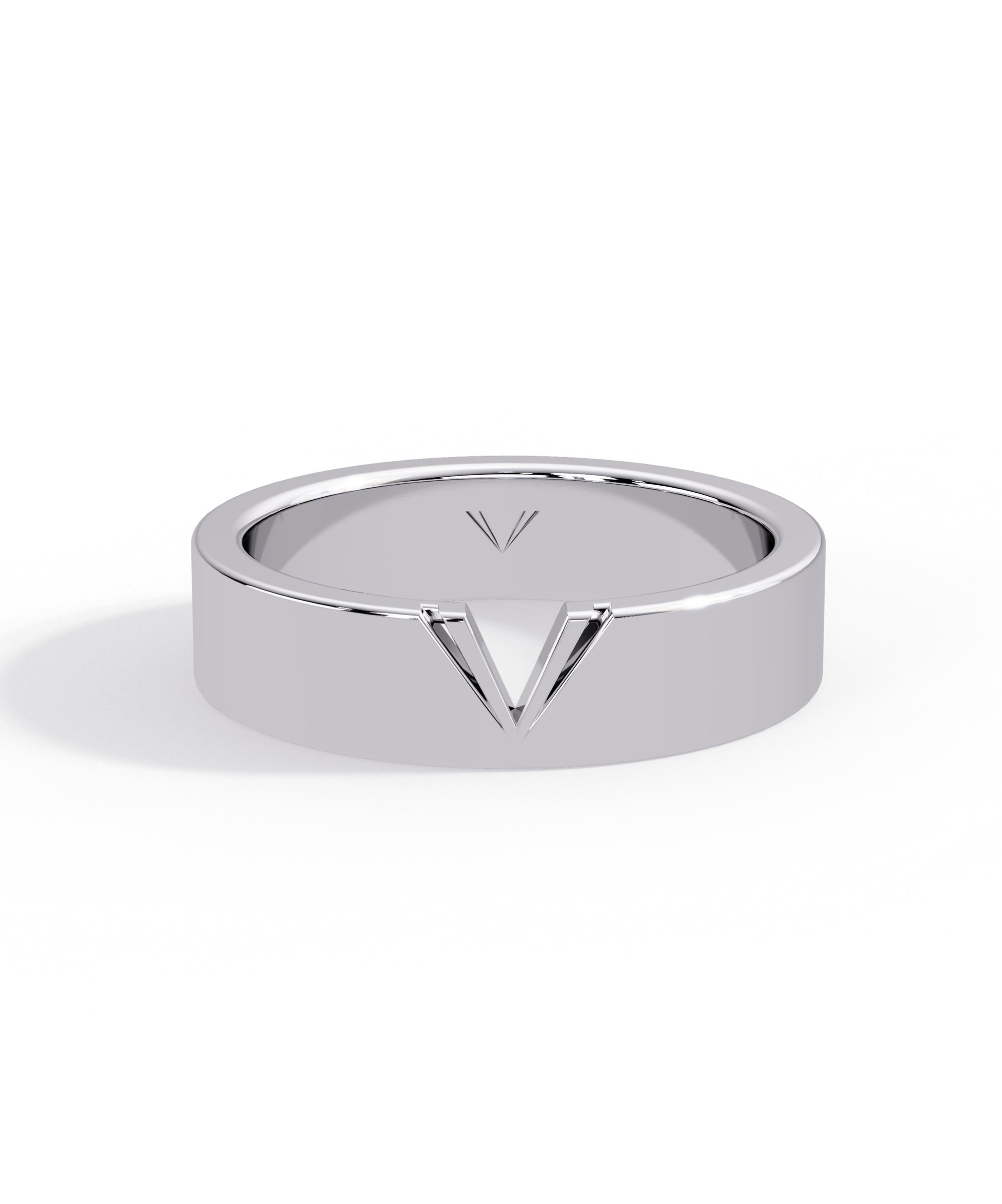 Men&#39;s 14k gold Vartie signature wedding band