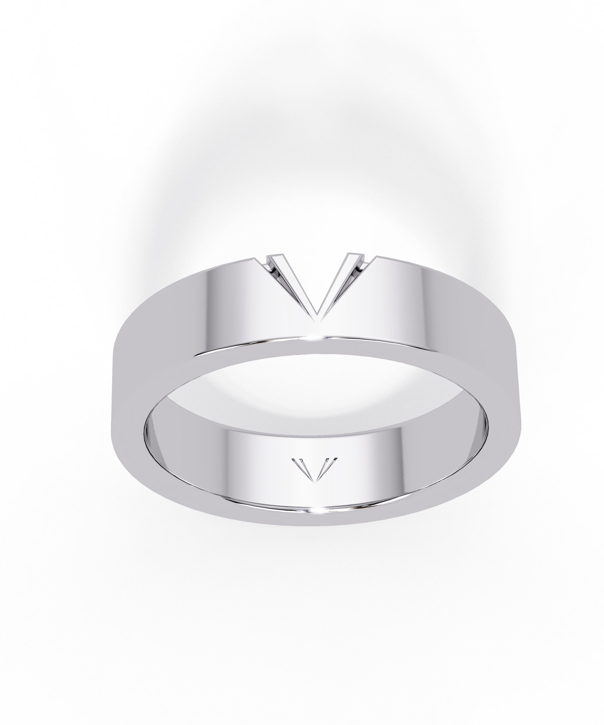 Men&#39;s 14k gold Vartie signature wedding band
