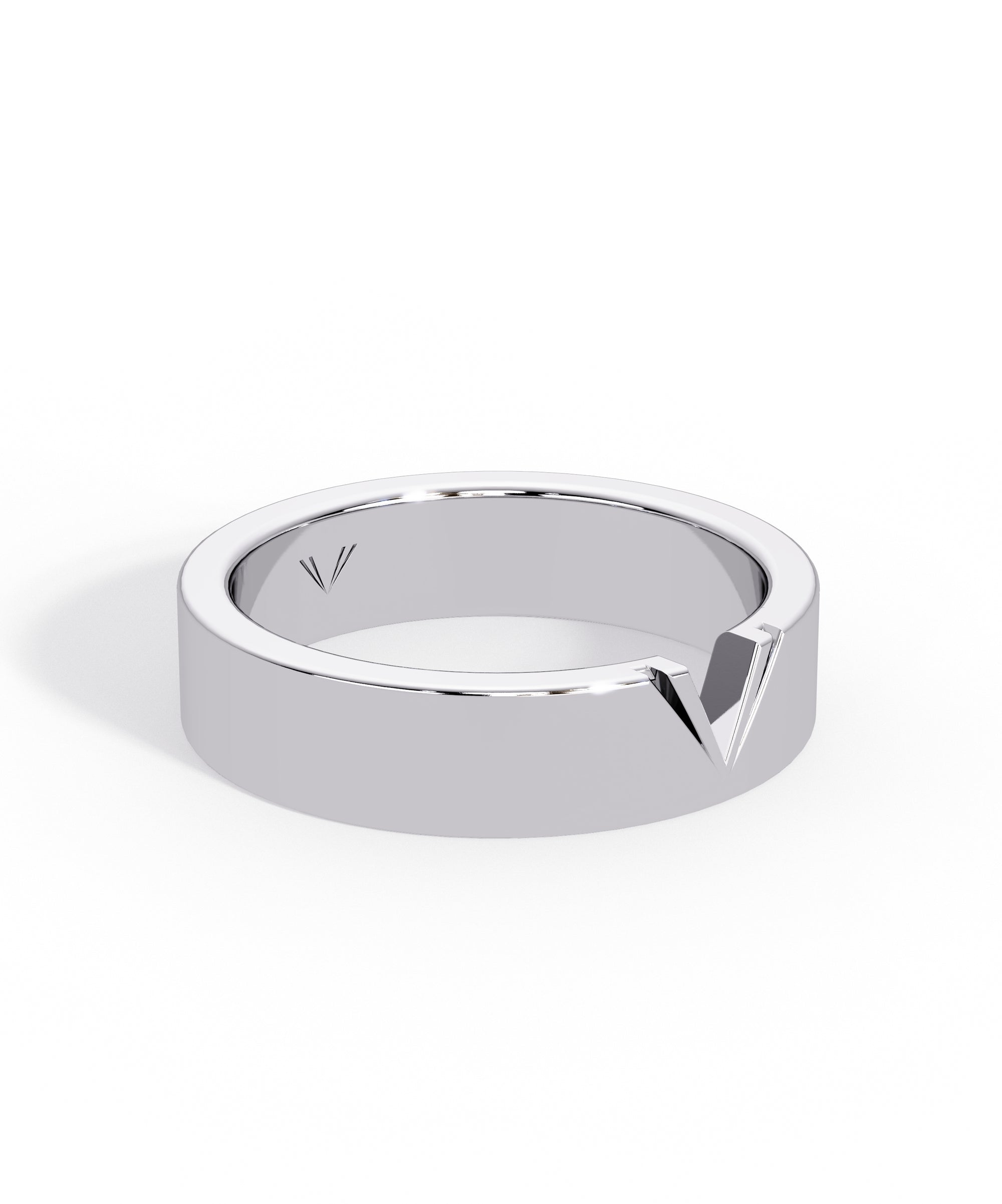 Men&#39;s 14k gold Vartie signature wedding band