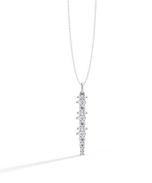 Unity Sword Necklace in 14k White Gold