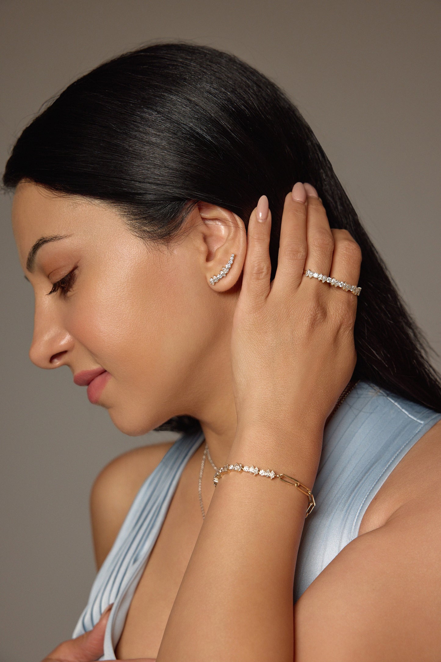 14k Yellow Gold Unity Earrings